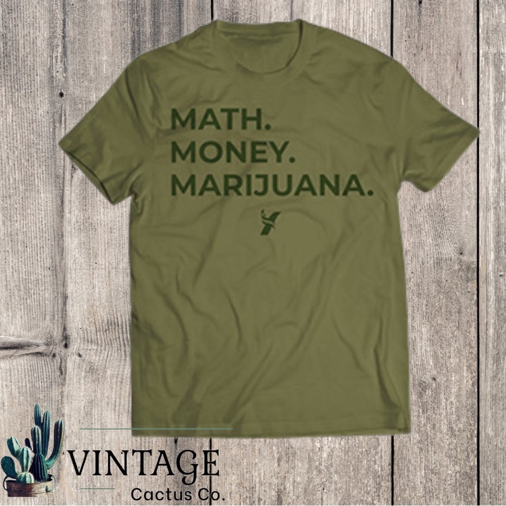 EUC ANDREW YANG MARIJUANA “Math, Money, Marijuana” Tee